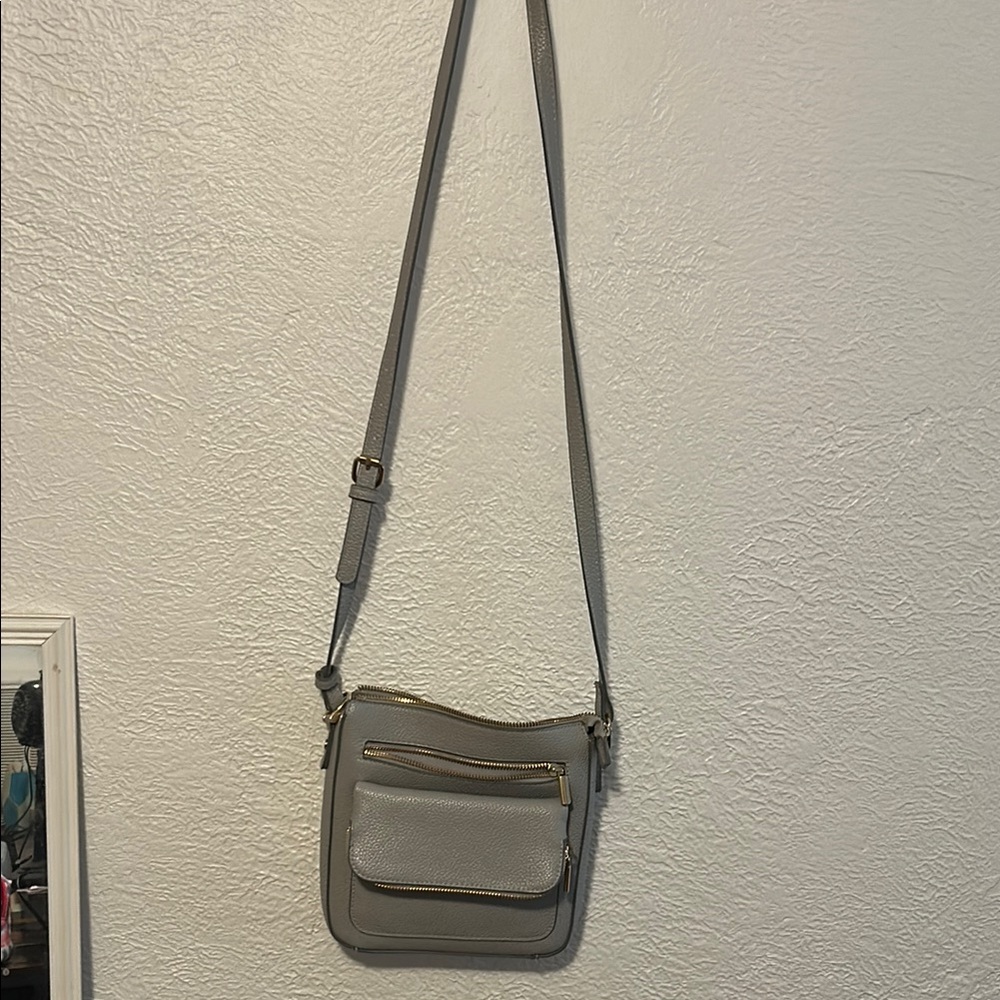 Elegant Gray Crossbody Bag